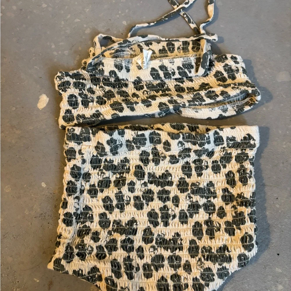 Kate Quinn Cream and Black Kids Matching‎ Set